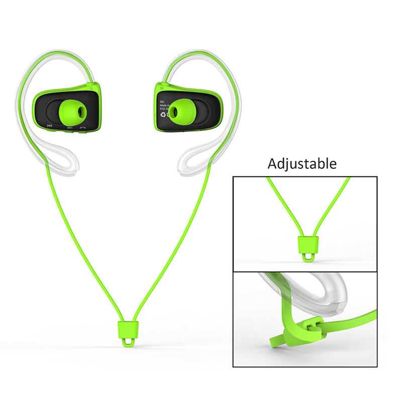 Jabees Bsport trådløst bluetooth headset | grøn