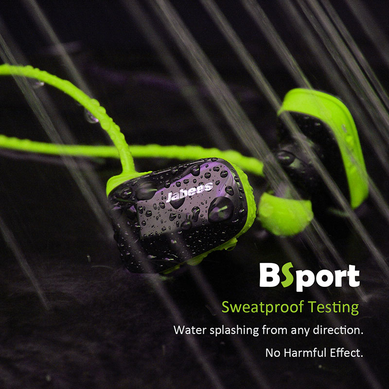 Jabees Bsport trådløst bluetooth headset | grøn