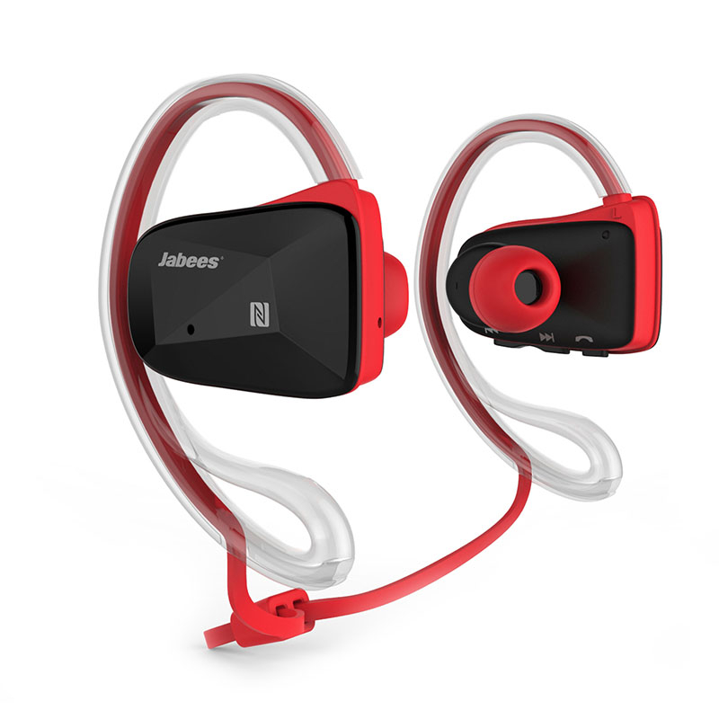Jabees Bsport trådløst bluetooth headset | rød