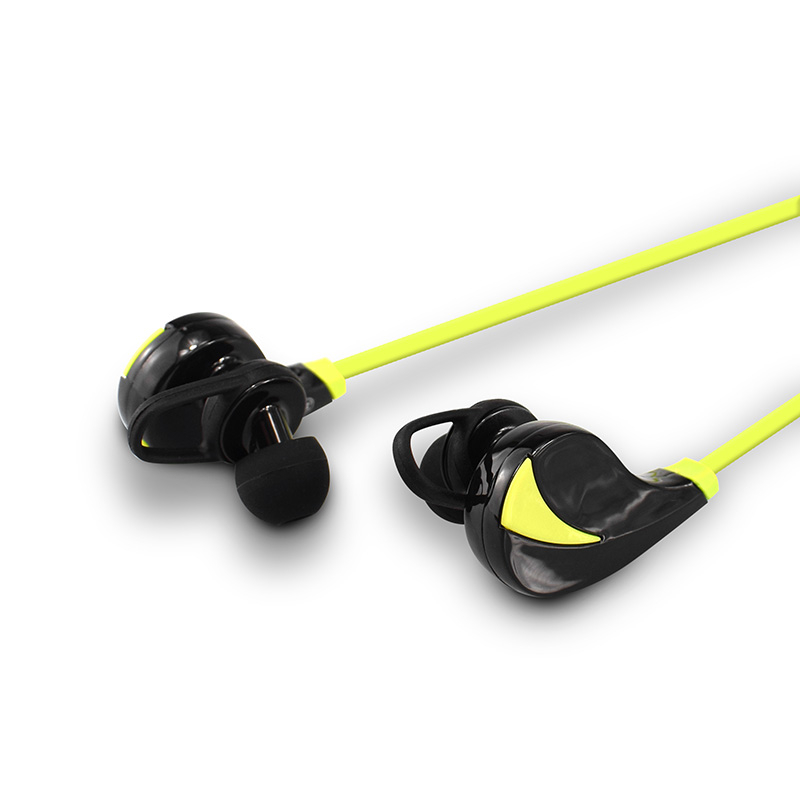 Trådløse høretelefoner til løb og træning | limegrøn