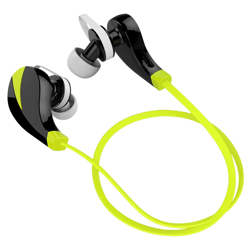 Trådløse høretelefoner til løb og træning | limegrøn